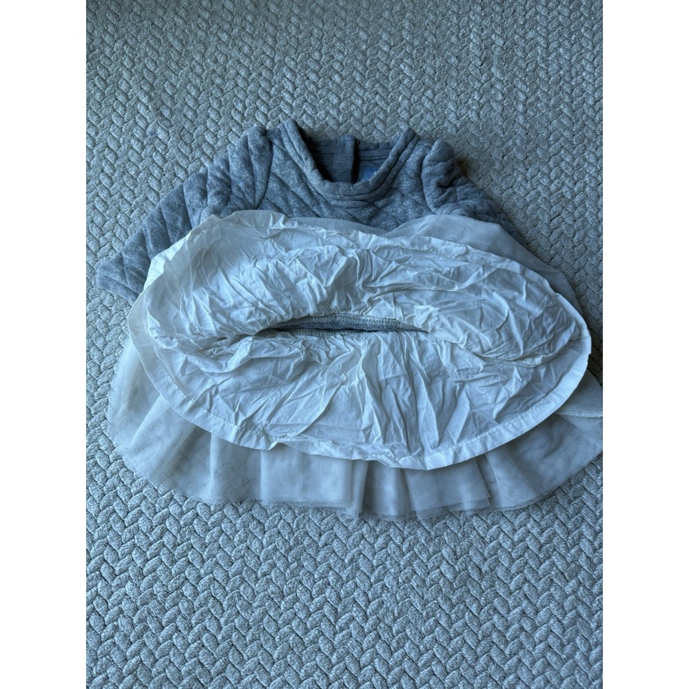 Gap Baby Girls Sweater Dress Grey, White Size: 6-12 Mo - Picture 4 of 5